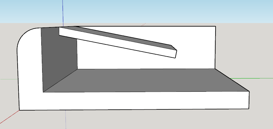 3d model of an ipad wall mount